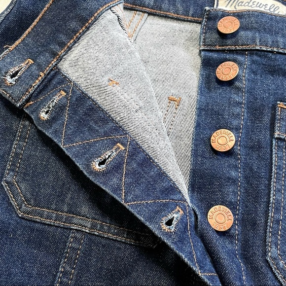 Madewell Denim Button Down Skirt - Picture 3 of 10